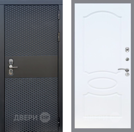 Входная металлическая Дверь Стоп БЛЭК CISA ФЛ-128 Белый ясень в Зарайске