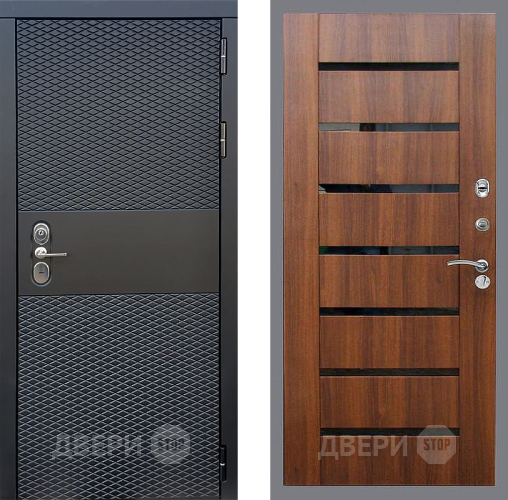 Входная металлическая Дверь Стоп БЛЭК CISA СБ-14 Орех бренди в Зарайске