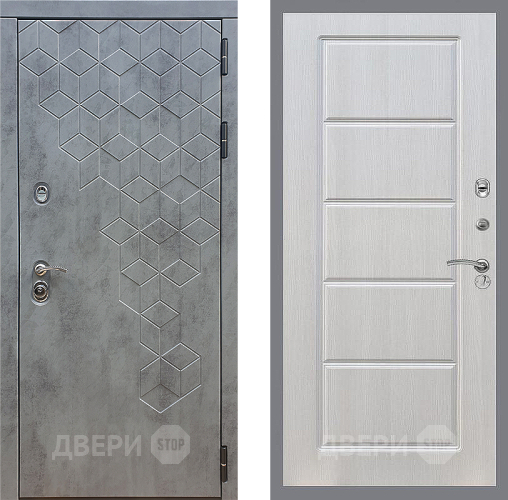 Входная металлическая Дверь Стоп БЕТОН ФЛ-39 Лиственница беж в Зарайске