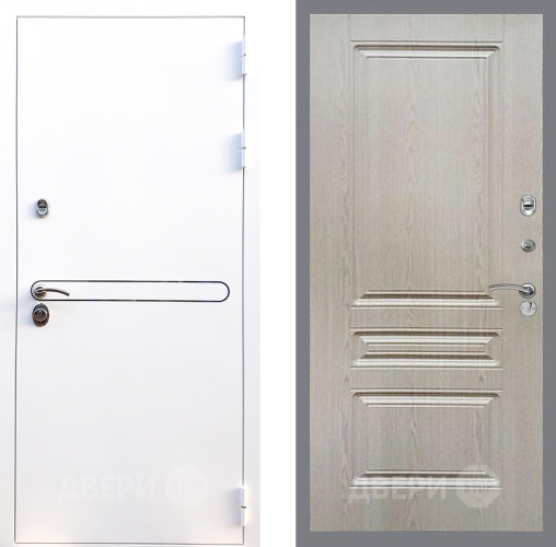 Входная металлическая Дверь Стоп Лайн Вайт ФЛ-243 Беленый дуб в Зарайске