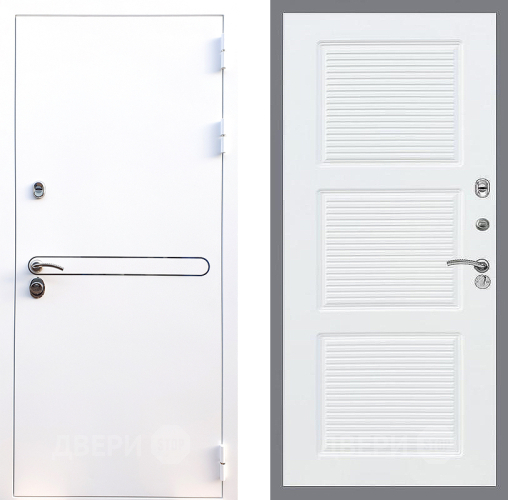 Входная металлическая Дверь Стоп Лайн Вайт ФЛ-1 Силк Сноу в Зарайске