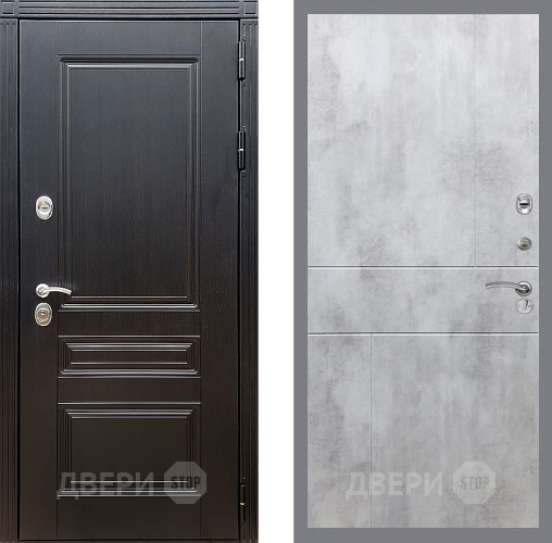 Входная металлическая Дверь Стоп МЕГАПОЛИС ФЛ-290 Бетон светлый в Зарайске