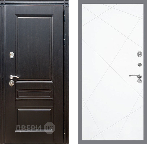 Входная металлическая Дверь Стоп МЕГАПОЛИС ФЛ-291 Силк Сноу в Зарайске