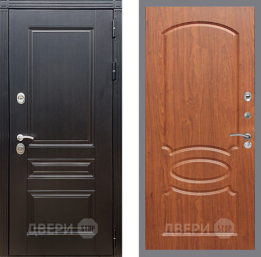 Входная металлическая Дверь Стоп МЕГАПОЛИС ФЛ-128 Береза мореная в Зарайске