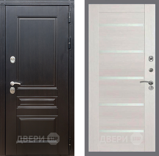 Входная металлическая Дверь Стоп МЕГАПОЛИС СБ-14 Лиственница беж в Зарайске