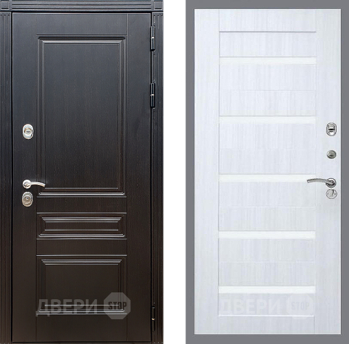 Входная металлическая Дверь Стоп МЕГАПОЛИС СБ-14 Сандал белый в Зарайске