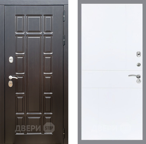 Входная металлическая Дверь Стоп НЬЮ ЙОРК ФЛ-290 Силк Сноу в Зарайске