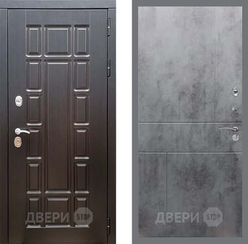 Входная металлическая Дверь Стоп НЬЮ ЙОРК ФЛ-290 Бетон темный в Зарайске