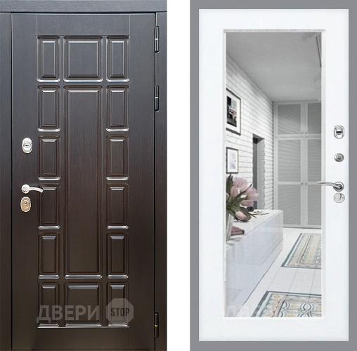 Входная металлическая Дверь Стоп НЬЮ ЙОРК Зеркало Силк Сноу в Зарайске