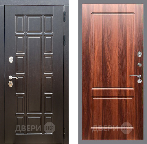 Входная металлическая Дверь Стоп НЬЮ ЙОРК ФЛ-117 Итальянский орех в Зарайске