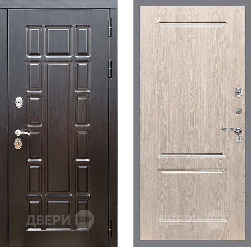 Входная металлическая Дверь Стоп НЬЮ ЙОРК ФЛ-117 Беленый дуб в Зарайске