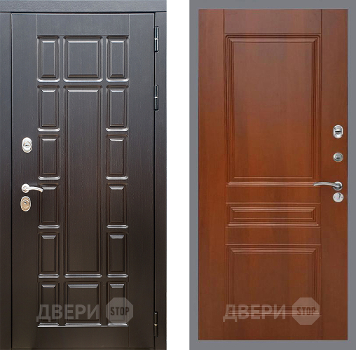 Входная металлическая Дверь Стоп НЬЮ ЙОРК ФЛ-243 Итальянский орех в Зарайске