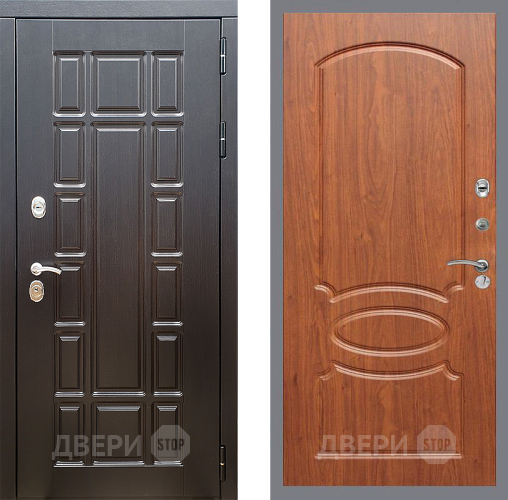 Входная металлическая Дверь Стоп НЬЮ ЙОРК ФЛ-128 Береза мореная в Зарайске