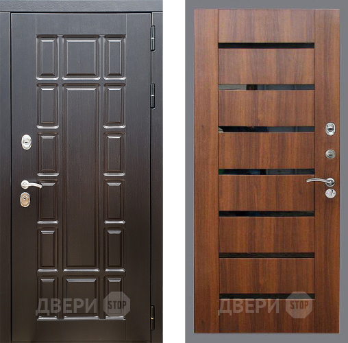 Входная металлическая Дверь Стоп НЬЮ ЙОРК СБ-14 Орех бренди в Зарайске