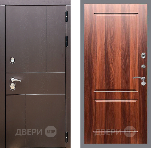Входная металлическая Дверь Стоп УРБАН ФЛ-117 Итальянский орех в Зарайске