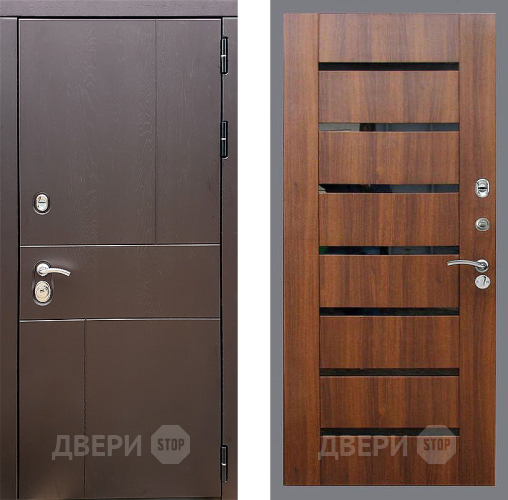 Входная металлическая Дверь Стоп УРБАН СБ-14 Орех бренди в Зарайске