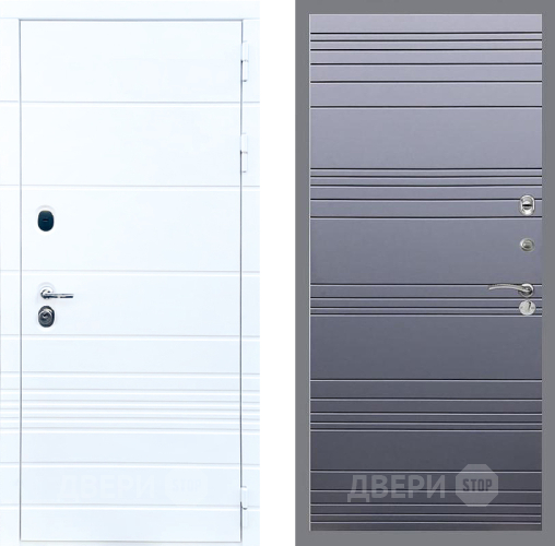 Дверь Стоп ТРЕНДО Лайн Силк титан в Зарайске