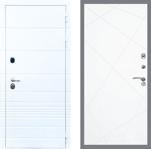 Входная металлическая Дверь Стоп ТРЕНДО ФЛ-291 Силк Сноу в Зарайске