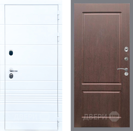 Дверь Стоп ТРЕНДО ФЛ-117 Орех премиум в Зарайске