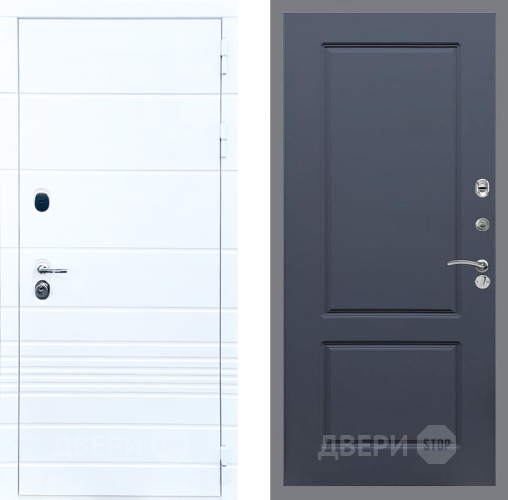 Входная металлическая Дверь Стоп ТРЕНДО ФЛ-117 Силк титан в Зарайске