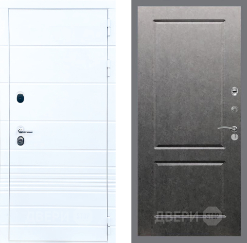 Входная металлическая Дверь Стоп ТРЕНДО ФЛ-117 Штукатурка графит в Зарайске