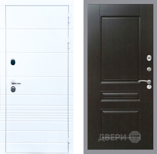 Входная металлическая Дверь Стоп ТРЕНДО ФЛ-243 Венге в Зарайске