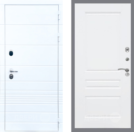 Входная металлическая Дверь Стоп ТРЕНДО ФЛ-243 Силк Сноу в Зарайске