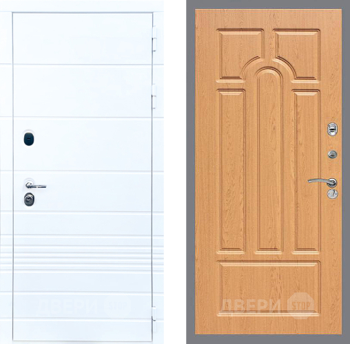 Входная металлическая Дверь Стоп ТРЕНДО ФЛ-58 Дуб в Зарайске