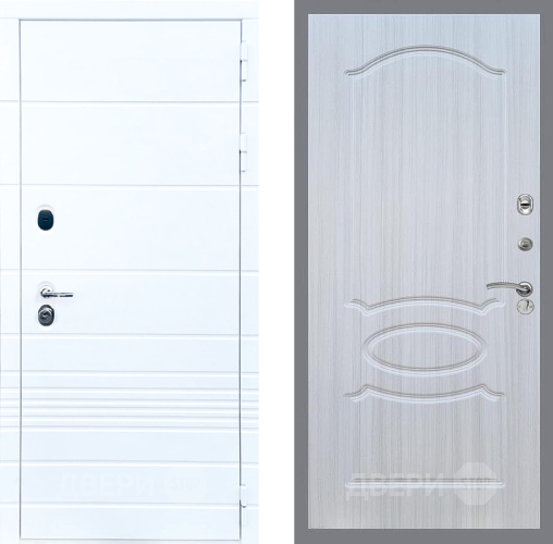 Входная металлическая Дверь Стоп ТРЕНДО ФЛ-128 Сандал белый в Зарайске