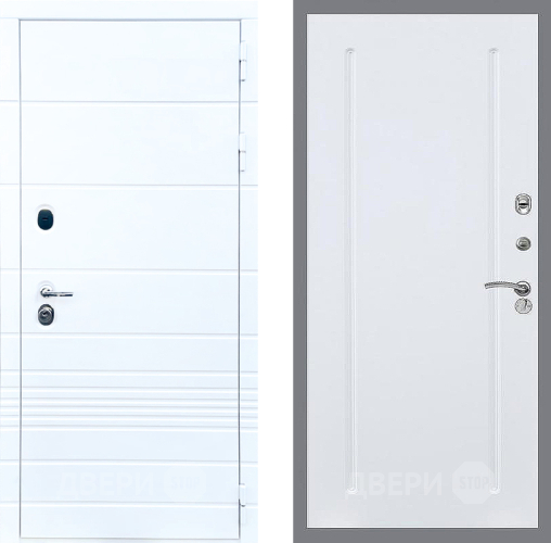 Входная металлическая Дверь Стоп ТРЕНДО ФЛ-68 Силк Сноу в Зарайске