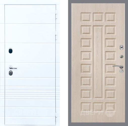 Входная металлическая Дверь Стоп ТРЕНДО ФЛ-183 Беленый дуб в Зарайске