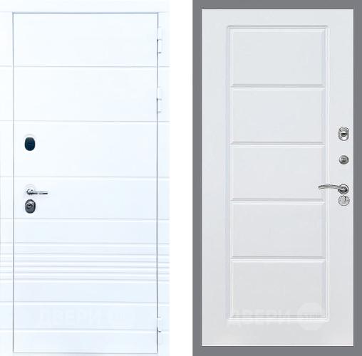 Входная металлическая Дверь Стоп ТРЕНДО ФЛ-39 Силк Сноу в Зарайске