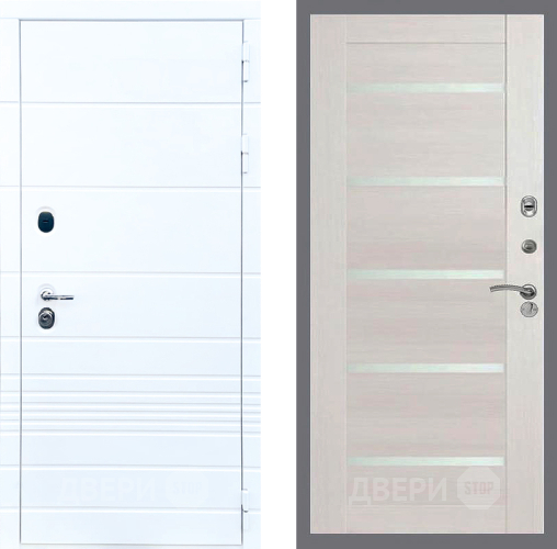 Входная металлическая Дверь Стоп ТРЕНДО СБ-14 Лиственница беж в Зарайске