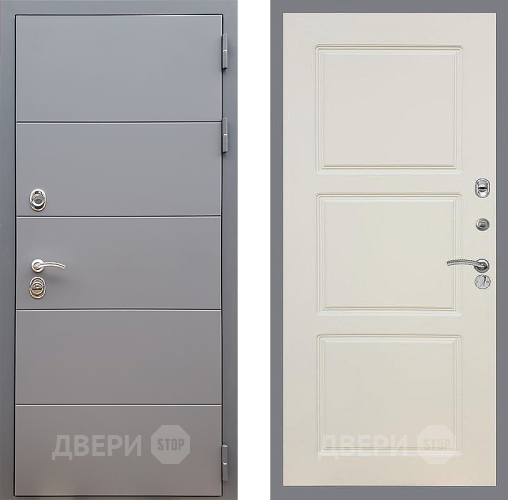 Входная металлическая Дверь Стоп АРТ ГРАФИТ ФЛ-3 Шампань в Зарайске