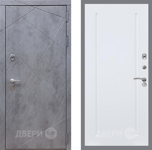 Дверь Стоп Лучи ФЛ-68 Силк Сноу в Зарайске