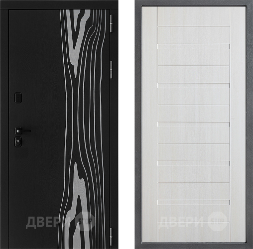 Входная металлическая Дверь Дверной континент ДК-12 ФЛ-70 Лиственница белая в Зарайске