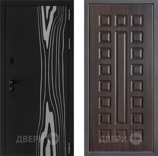 Входная металлическая Дверь Дверной континент ДК-12 ФЛ-183 Венге в Зарайске
