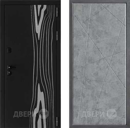 Дверь Дверной континент ДК-12 ФЛ-655 Бетон серый в Зарайске