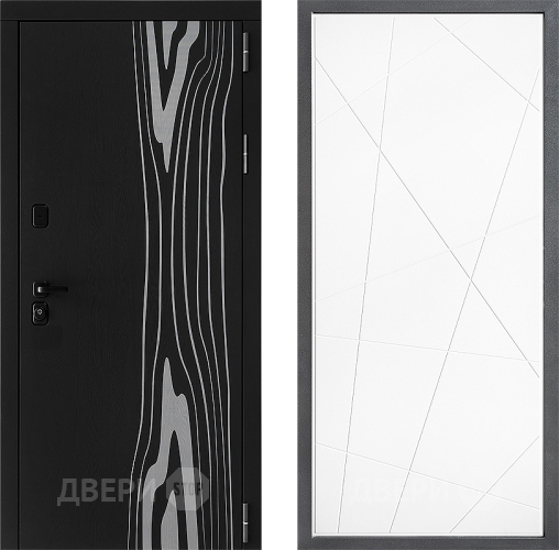 Входная металлическая Дверь Дверной континент ДК-12 ФЛ-655 Белый софт в Зарайске