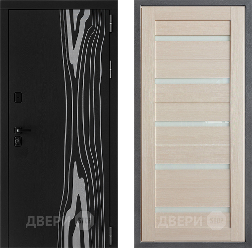 Входная металлическая Дверь Дверной континент ДК-12 ФЛ-47 Лиственница белая в Зарайске