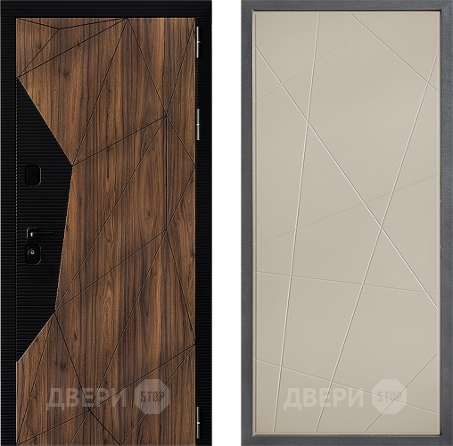 Входная металлическая Дверь Дверной континент ДК-11 ФЛ-655 Капучино в Зарайске