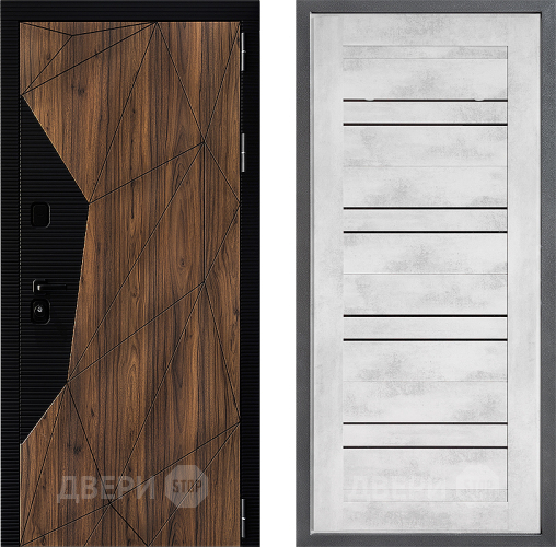 Входная металлическая Дверь Дверной континент ДК-11 ФЛ-49 Бетон снежный в Зарайске