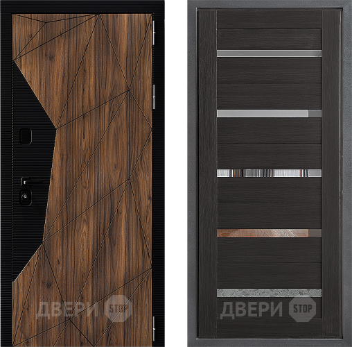 Входная металлическая Дверь Дверной континент ДК-11 ФЛ-47 Венге в Зарайске