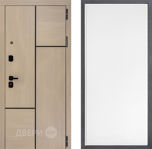 Входная металлическая Дверь Дверной континент ДК-14 ФЛ-649 Белый софт в Зарайске