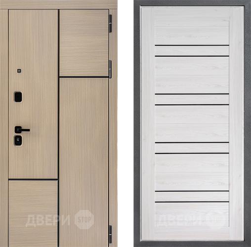 Входная металлическая Дверь Дверной континент ДК-14 ФЛ-49 Сосна белая в Зарайске