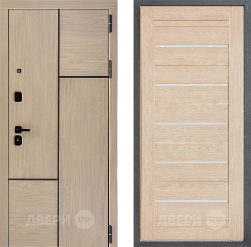 Входная металлическая Дверь Дверной континент ДК-14 ФЛ-46 Капучино в Зарайске
