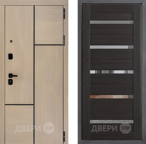 Входная металлическая Дверь Дверной континент ДК-14 ФЛ-47 Венге в Зарайске