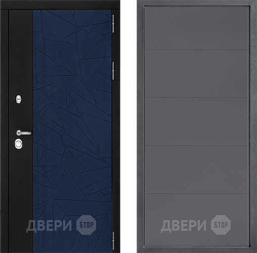 Входная металлическая Дверь Дверной континент ДК-9 ФЛ-649 Графит софт в Зарайске