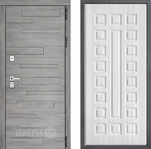 Входная металлическая Дверь Дверной континент ДК-10 ФЛ-183 Сандал белый в Зарайске