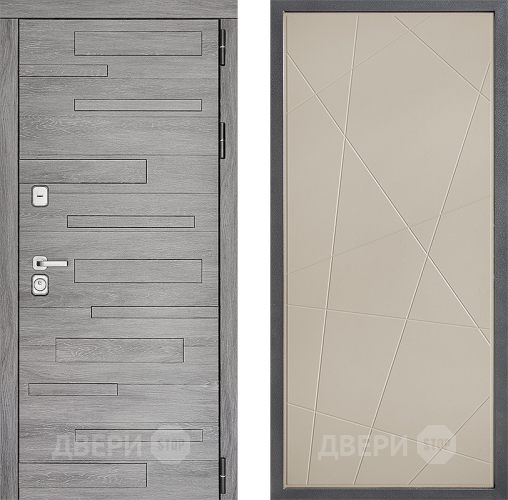 Входная металлическая Дверь Дверной континент ДК-10 ФЛ-655 Капучино в Зарайске